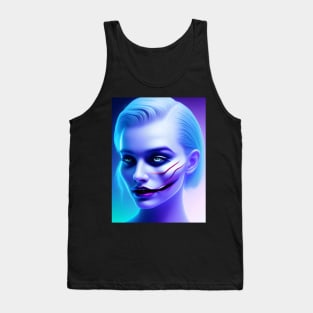 Sad Girl with Joker's Smile Tank Top